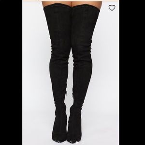 Fashion nova thigh high boots